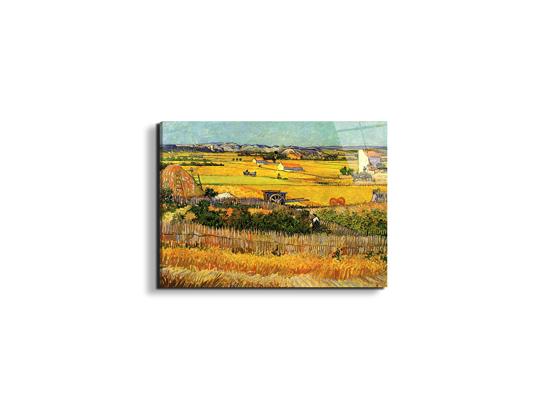 harvest-at-la-crau-with-montmajour-in-the-backgroundas90693-