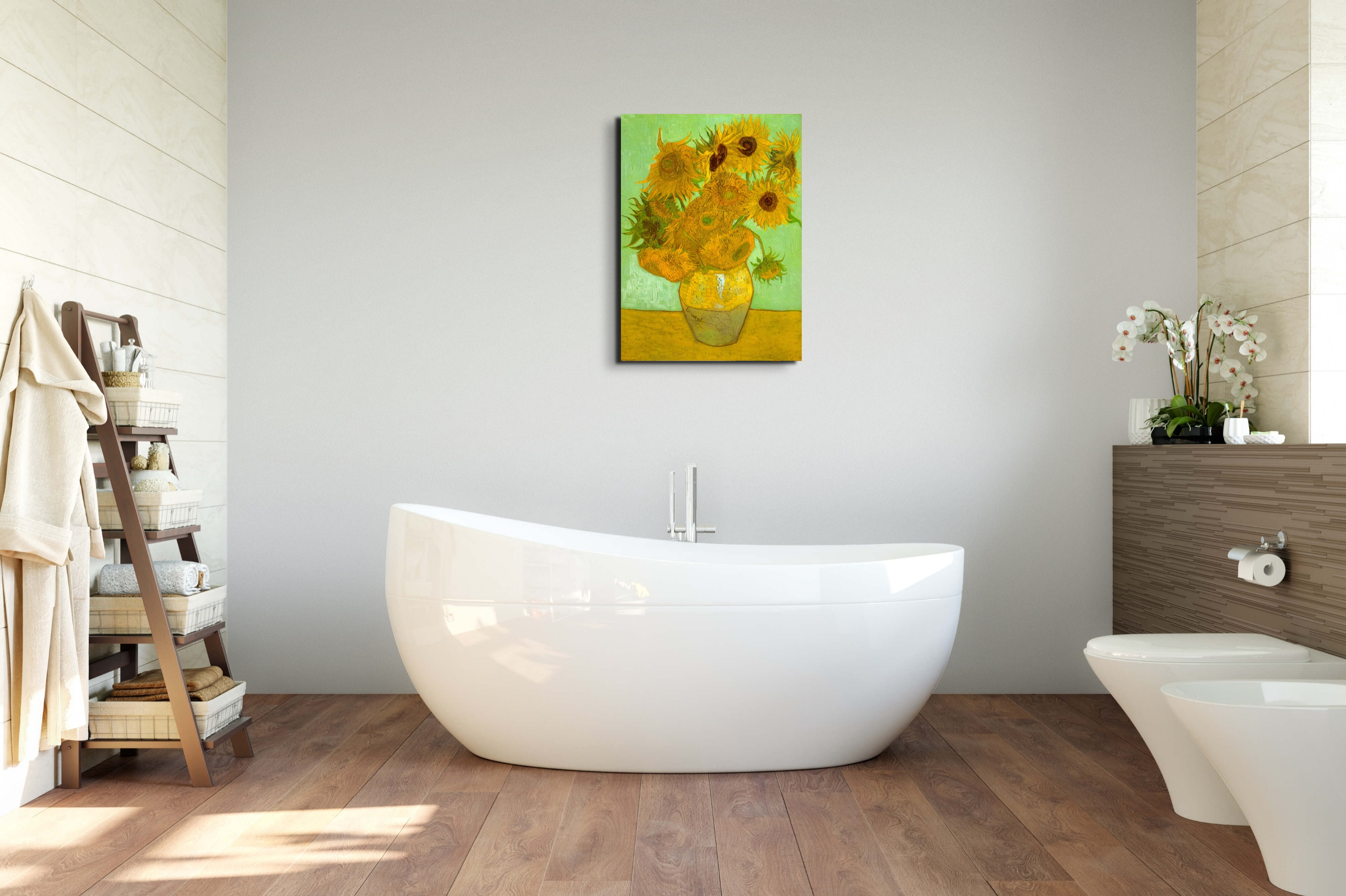 twelve-sunflowersas90955-#materiale_EarthArt/dimensioni_57x76