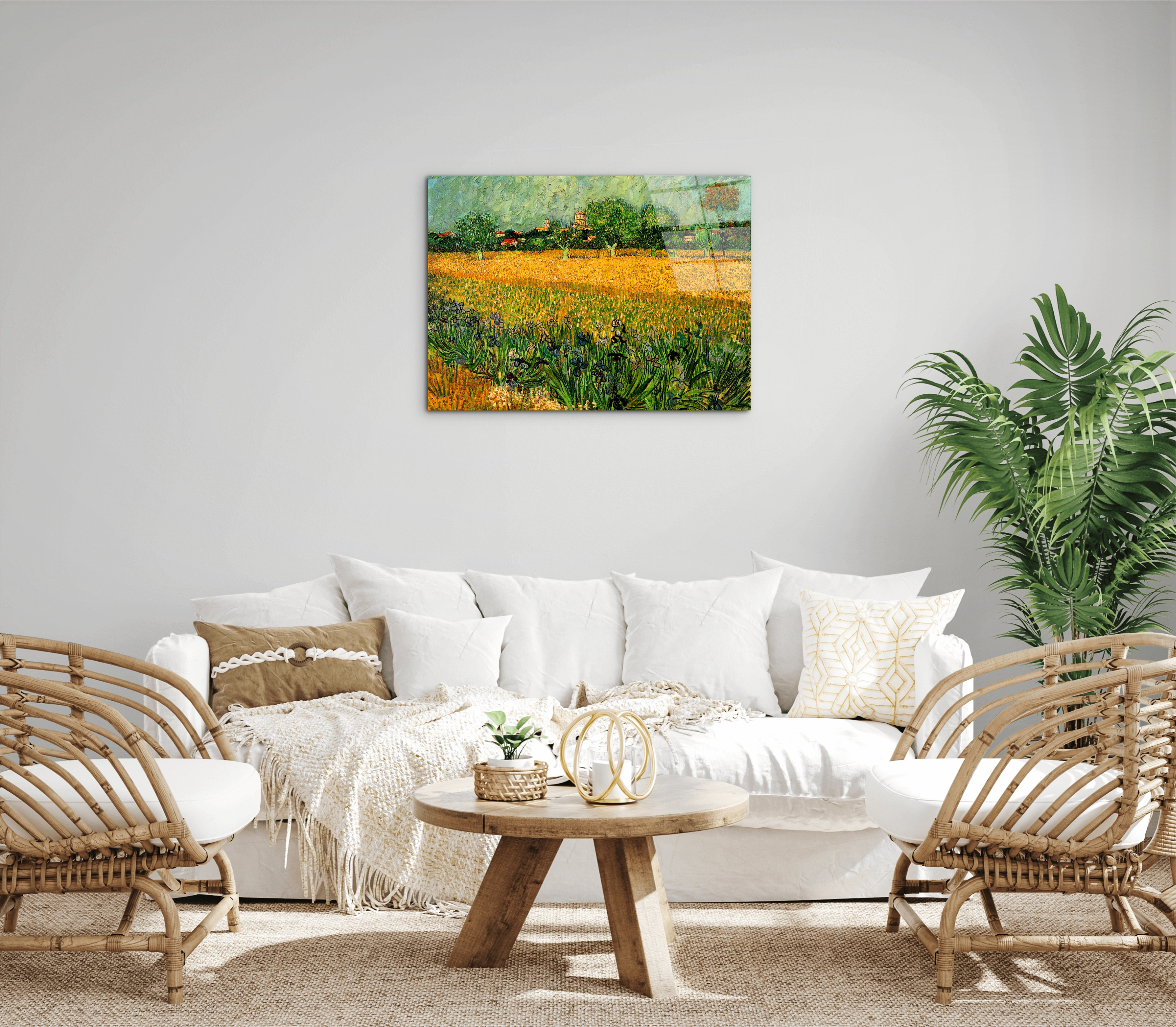 view-of-arles-with-irises-in-the-foregroundas90989-#materiale_CrystalArt/dimensioni_76x57