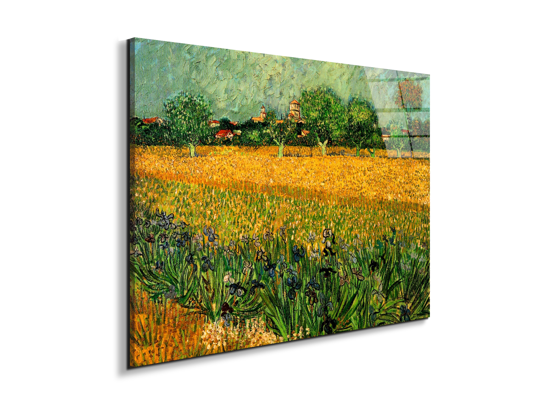 view-of-arles-with-irises-in-the-foregroundas90989-#materiale_EarthArt Total Gloss/dimensioni_76x57