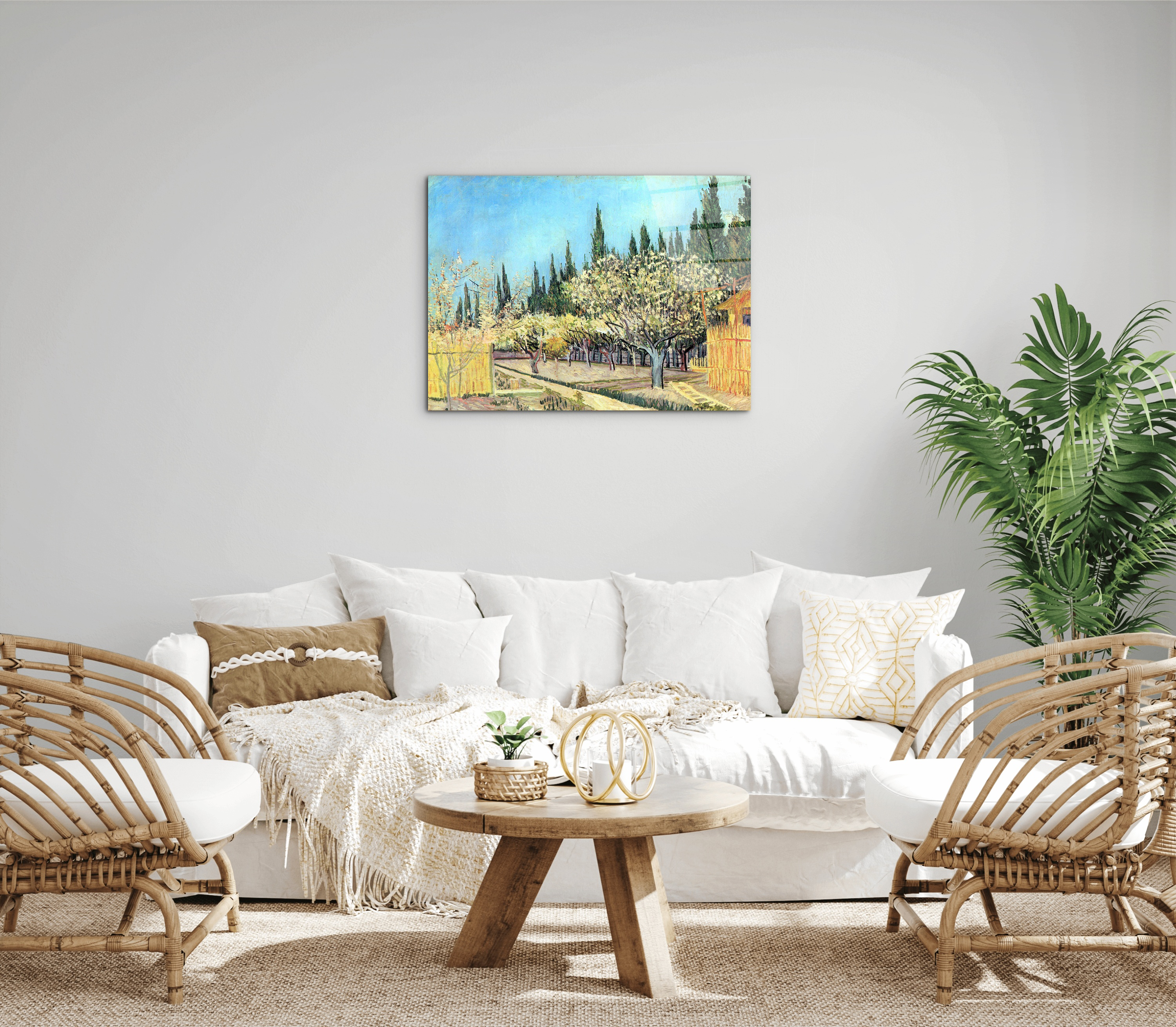 flowering-fruit-garden-surrounded-by-cypress-as91067-#materiale_CrystalArt/dimensioni_76x57