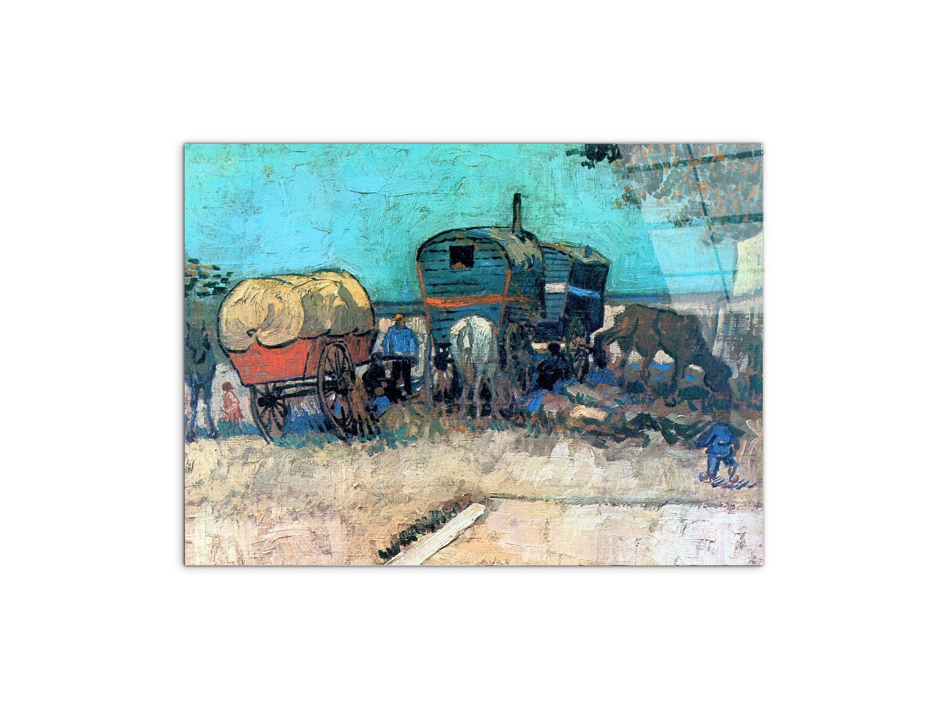 gypsy-camp-with-horse-carriageas91085-#materiale_CrystalArt/dimensioni_76x57