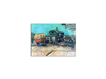 gypsy-camp-with-horse-carriageas91085-#materiale_CrystalArt/dimensioni_50x37,50