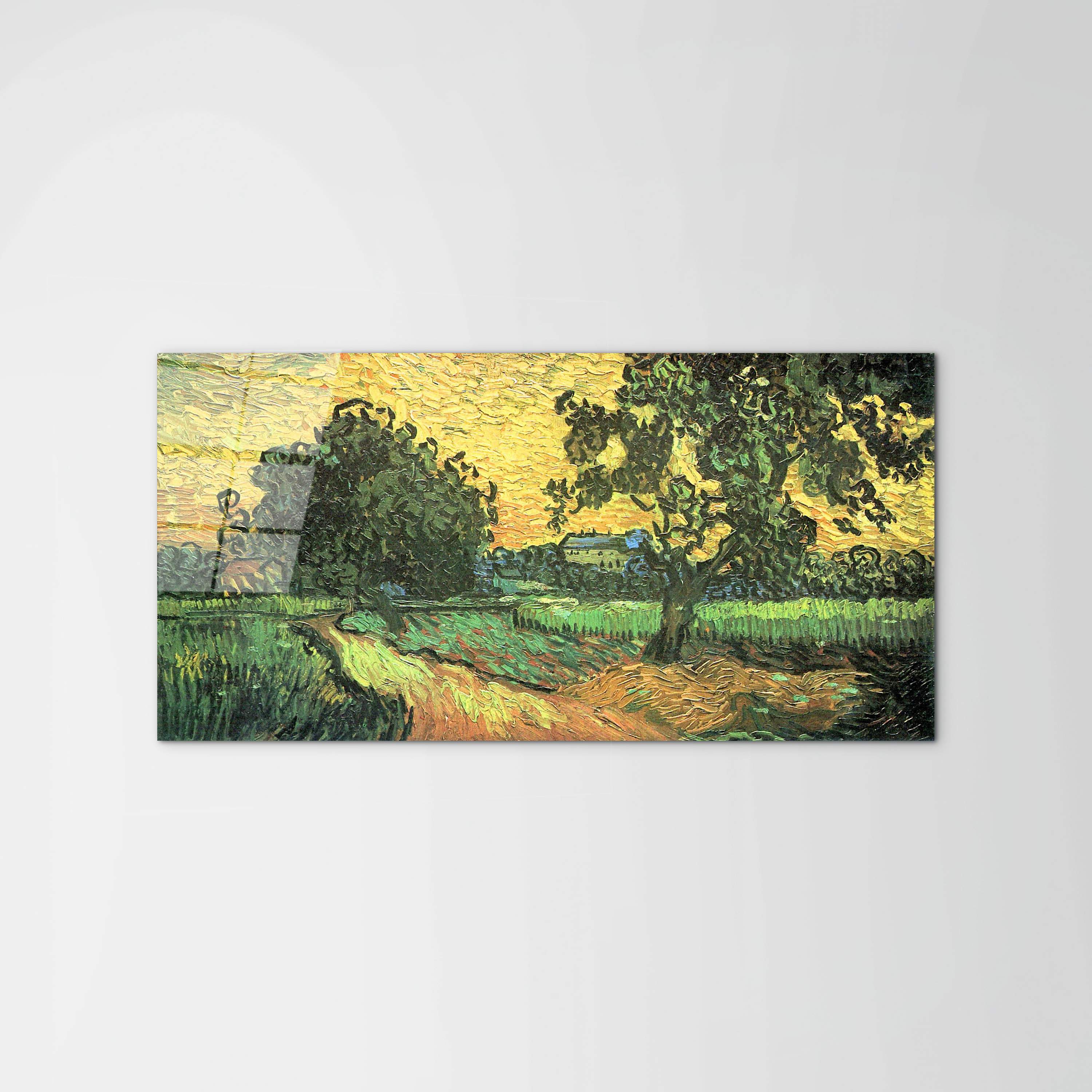 landscape-with-castle-auvers-at-sunset-as91117-#materiale_CrystalArt/dimensioni_100x50
