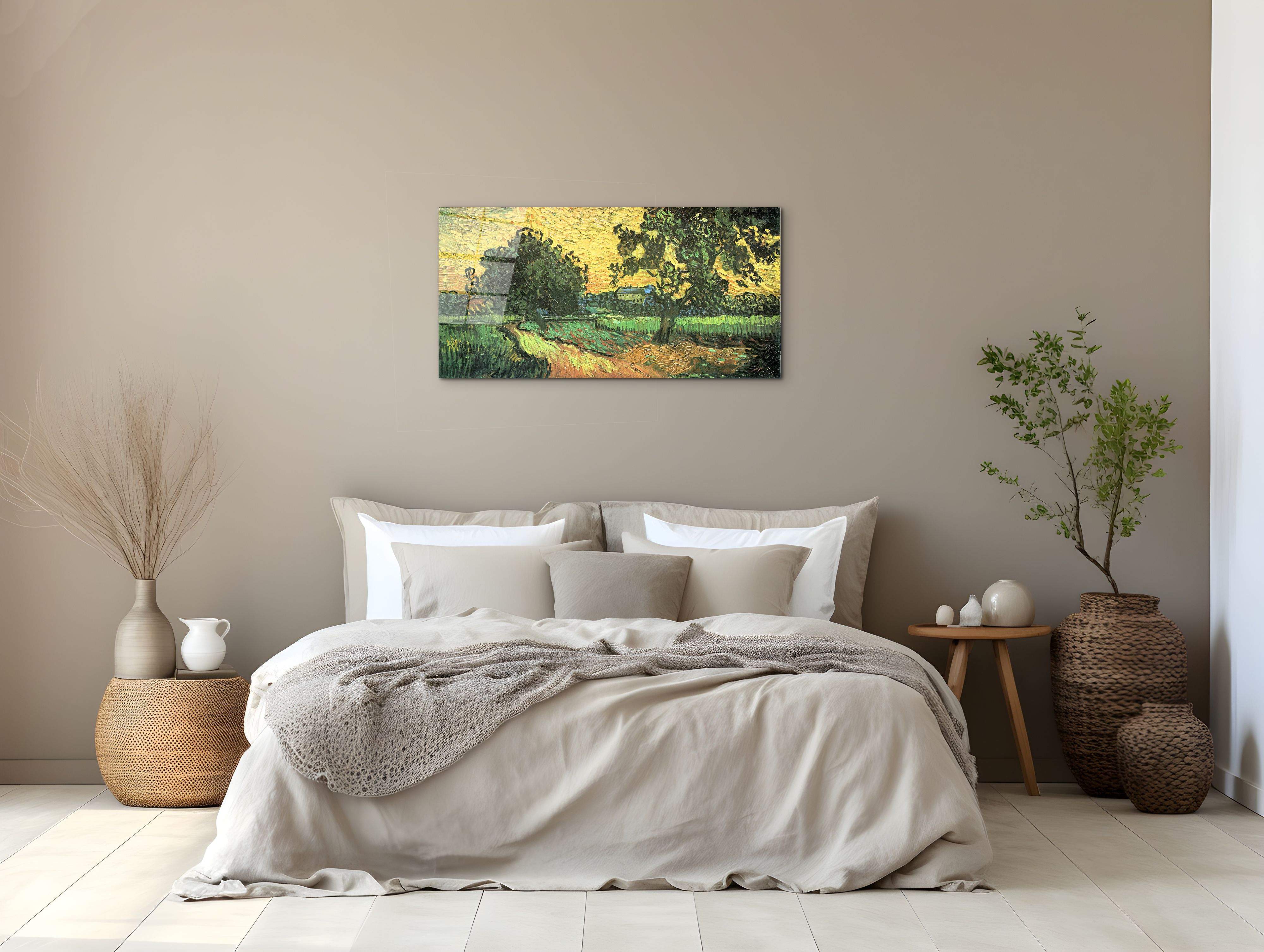 landscape-with-castle-auvers-at-sunset-as91117-#materiale_CrystalArt/dimensioni_100x50