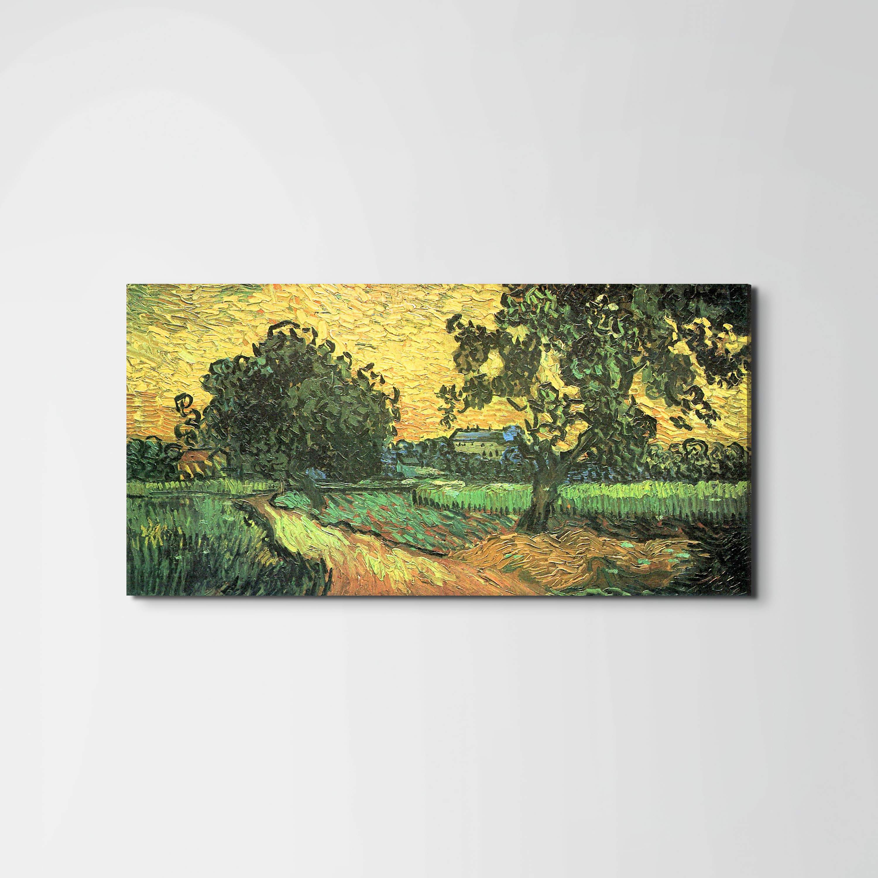 landscape-with-castle-auvers-at-sunset-as91117-#materiale_EarthArt/dimensioni_100x50