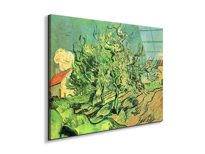 landscape-with-three-trees-and-housesas91127-#materiale_EarthArt Total Gloss/dimensioni_76x57
