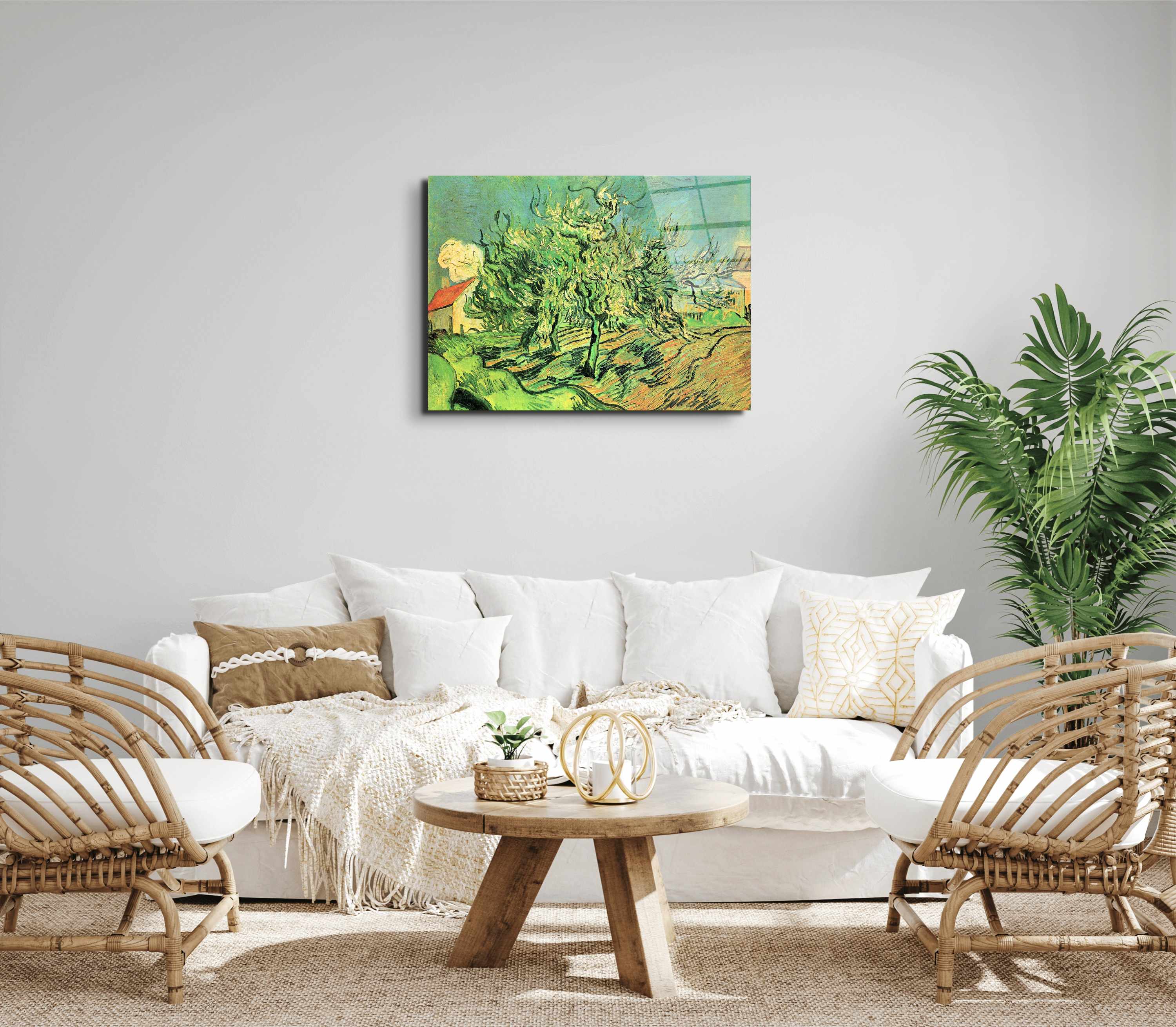 landscape-with-three-trees-and-housesas91127-#materiale_EarthArt Total Gloss/dimensioni_76x57