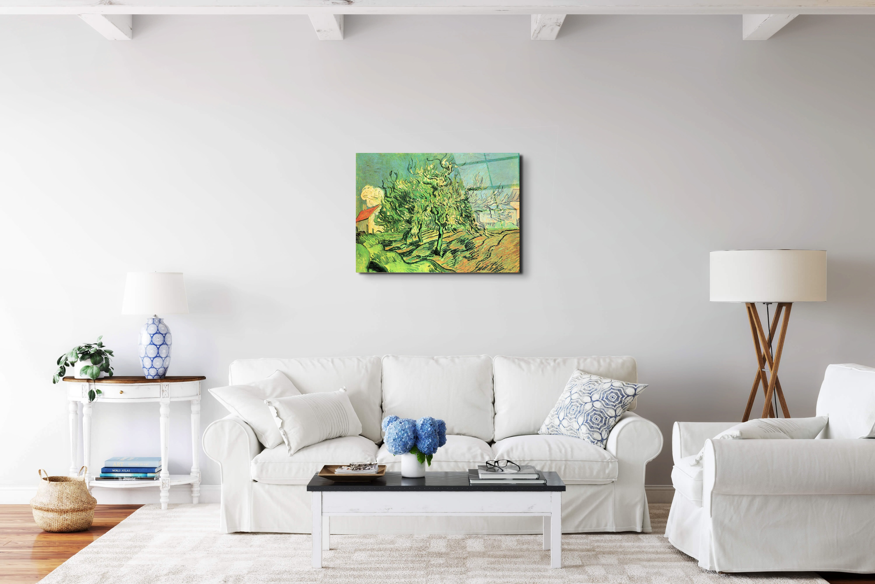 landscape-with-three-trees-and-housesas91127-#materiale_EarthArt Total Gloss/dimensioni_76x57