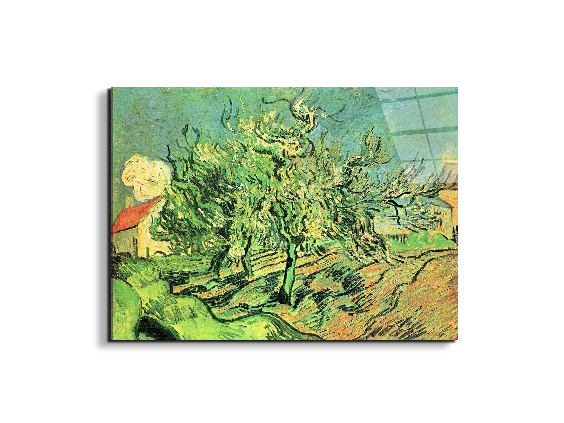 landscape-with-three-trees-and-housesas91127-#materiale_EarthArt Total Gloss/dimensioni_76x57