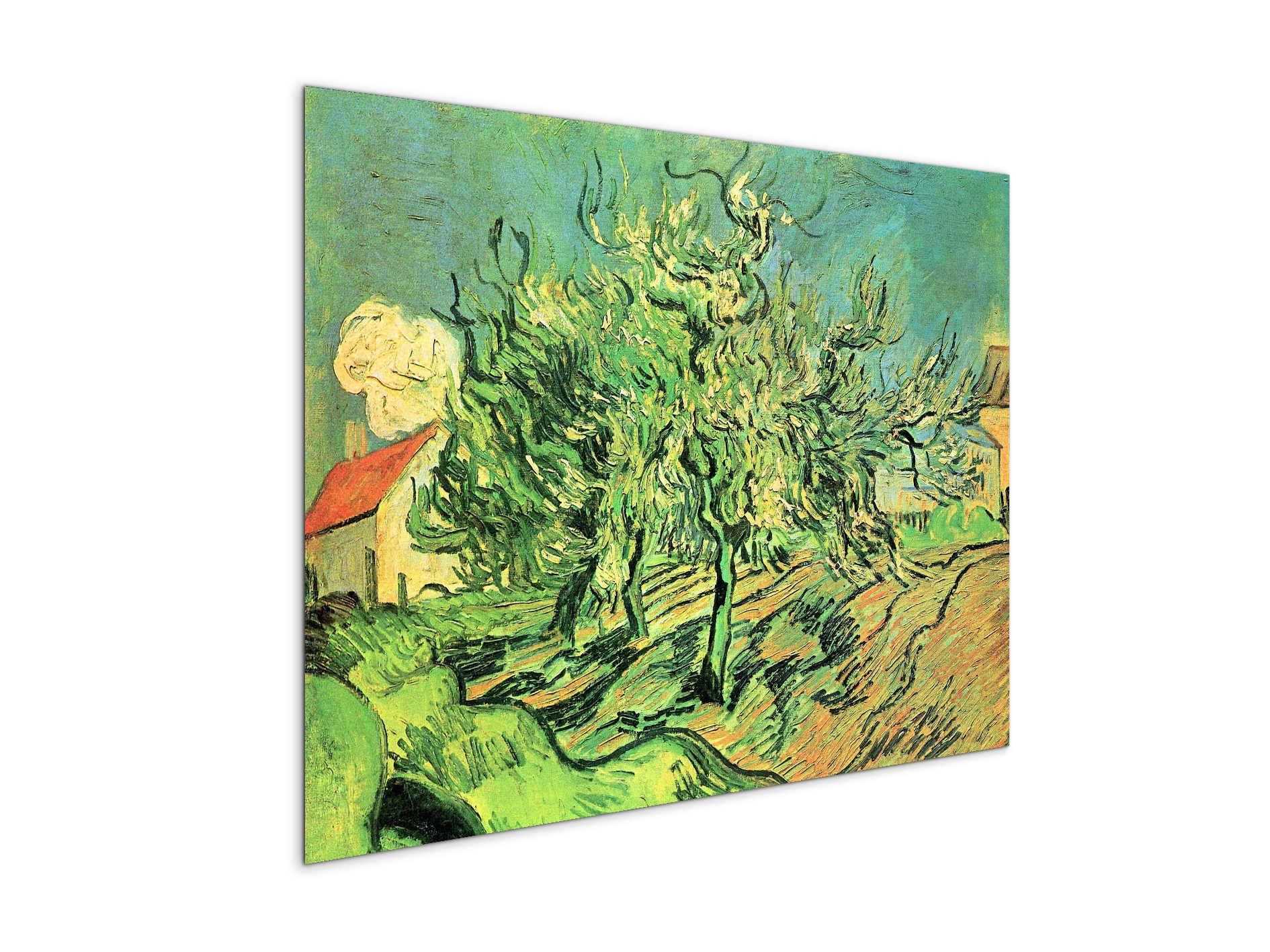 landscape-with-three-trees-and-housesas91127-#materiale_MetalArt Materic/dimensioni_76x57