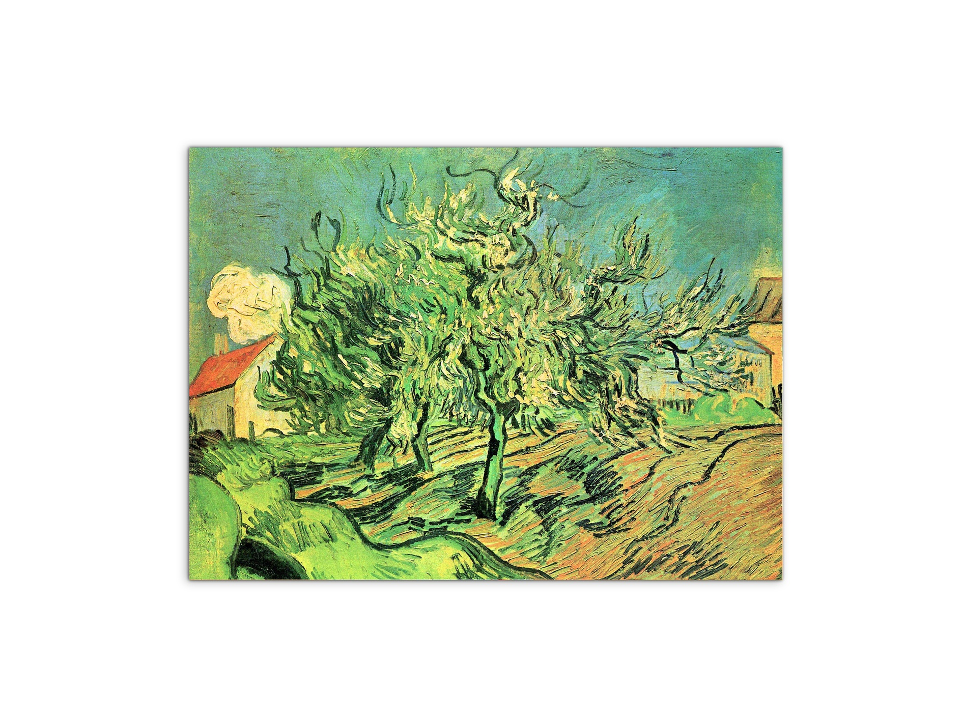 landscape-with-three-trees-and-housesas91127-#materiale_MetalArt Materic/dimensioni_76x57
