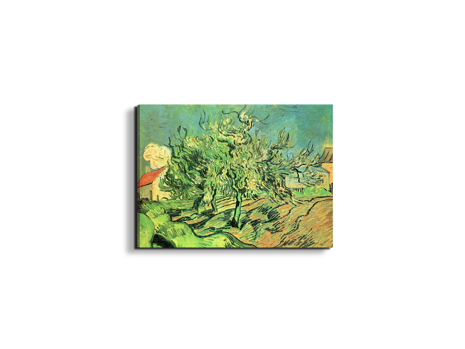 landscape-with-three-trees-and-housesas91127-#materiale_EarthArt/dimensioni_50x37,50