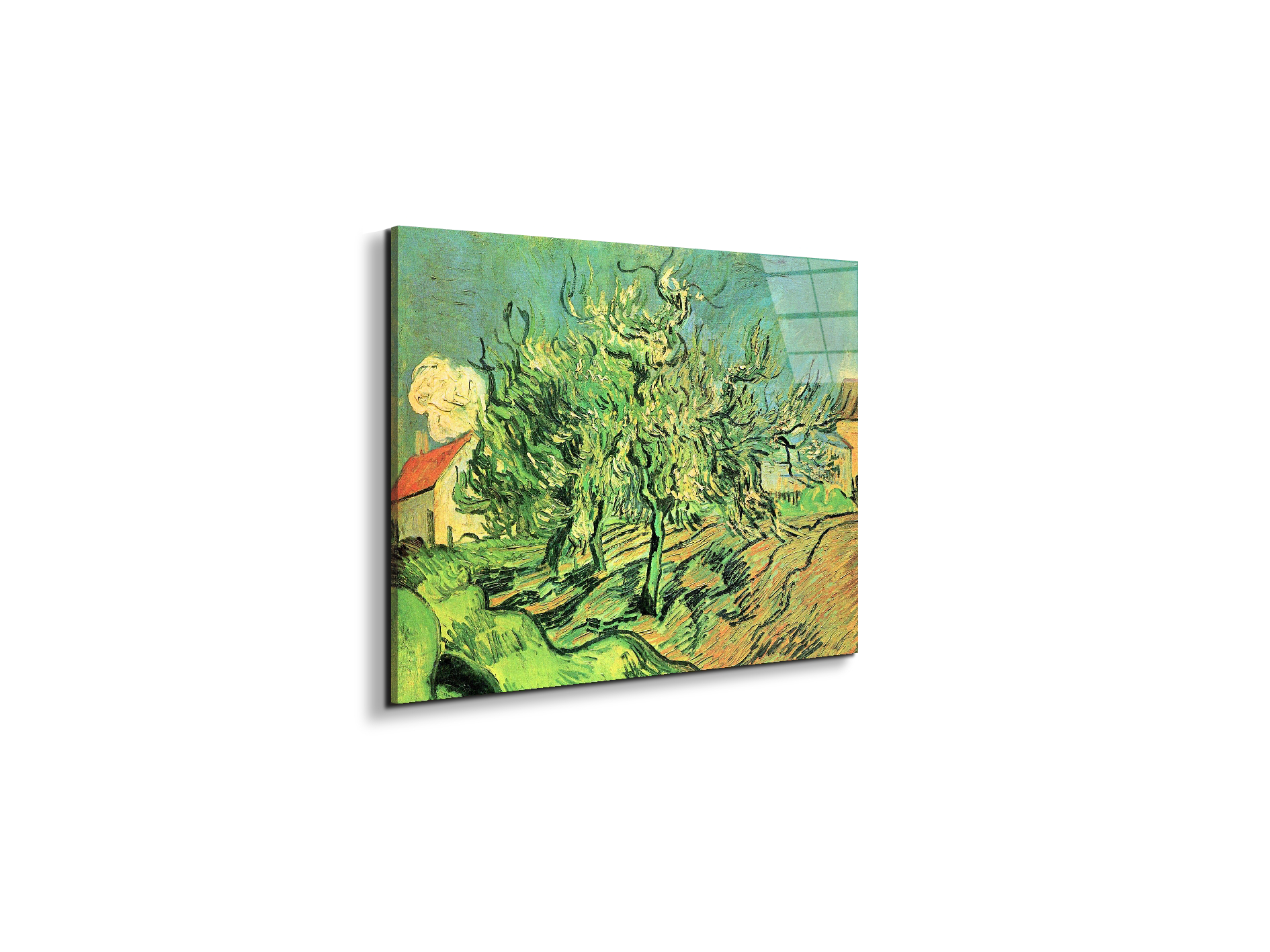 landscape-with-three-trees-and-housesas91127-#materiale_EarthArt Total Gloss/dimensioni_50x37,50