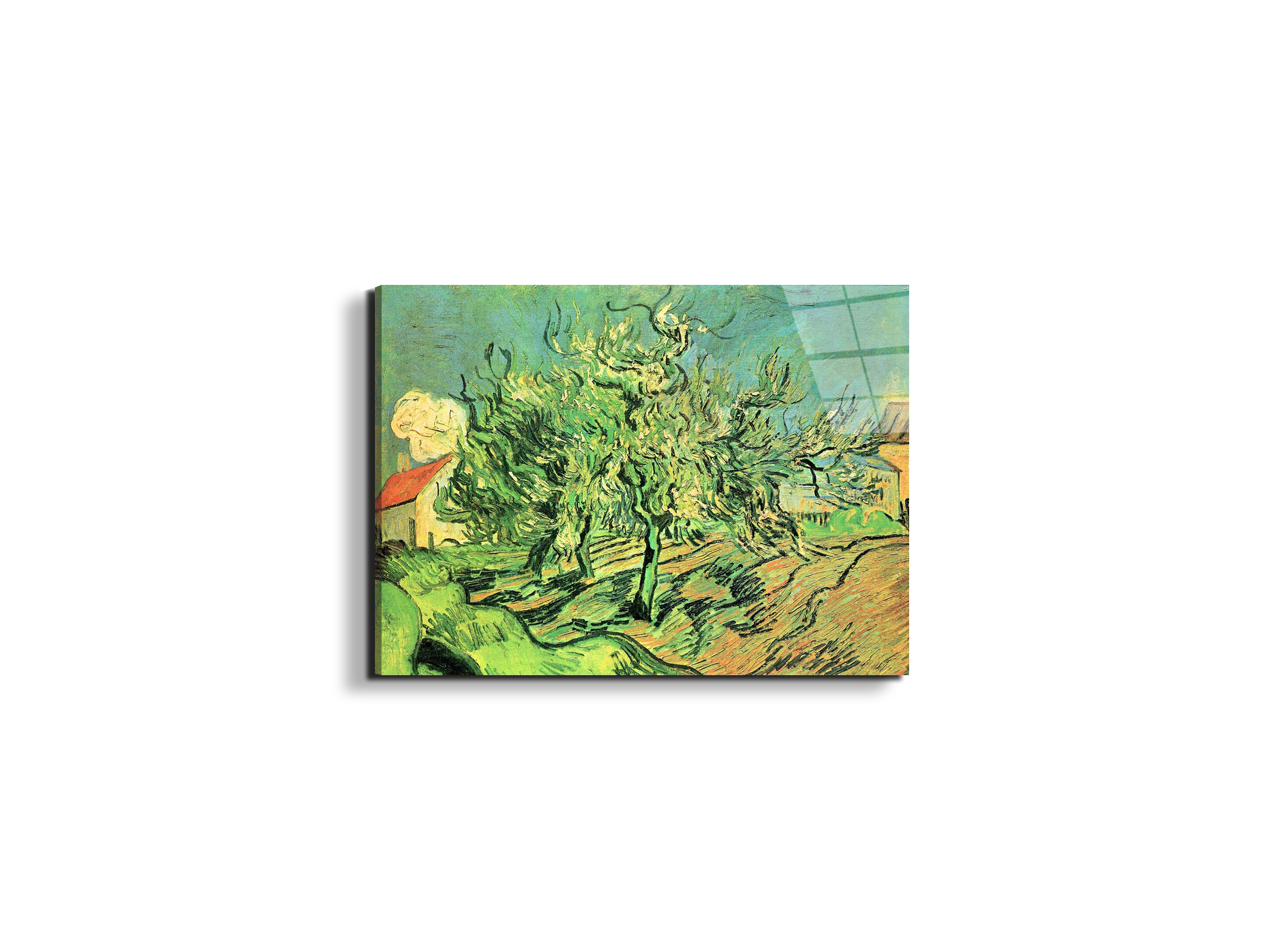 landscape-with-three-trees-and-housesas91127-#materiale_EarthArt Total Gloss/dimensioni_50x37,50