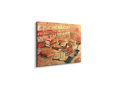 still-life-with-french-novels-and-glass-with-roseas91203-#materiale_EarthArt Materic/dimensioni_50x37,50