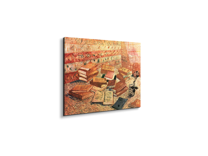 still-life-with-french-novels-and-glass-with-roseas91203-#materiale_EarthArt Total Gloss/dimensioni_50x37,50