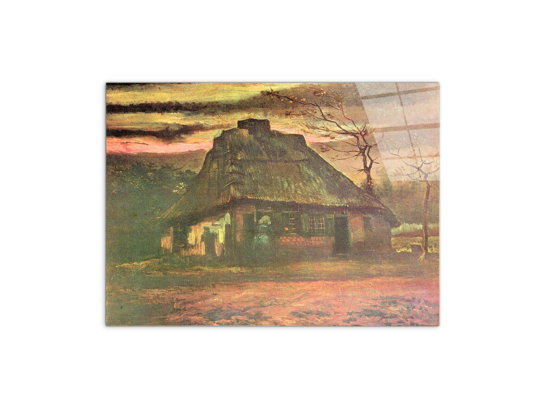 straw-hut-at-dusk-as91227-#materiale_CrystalArt/dimensioni_76x57