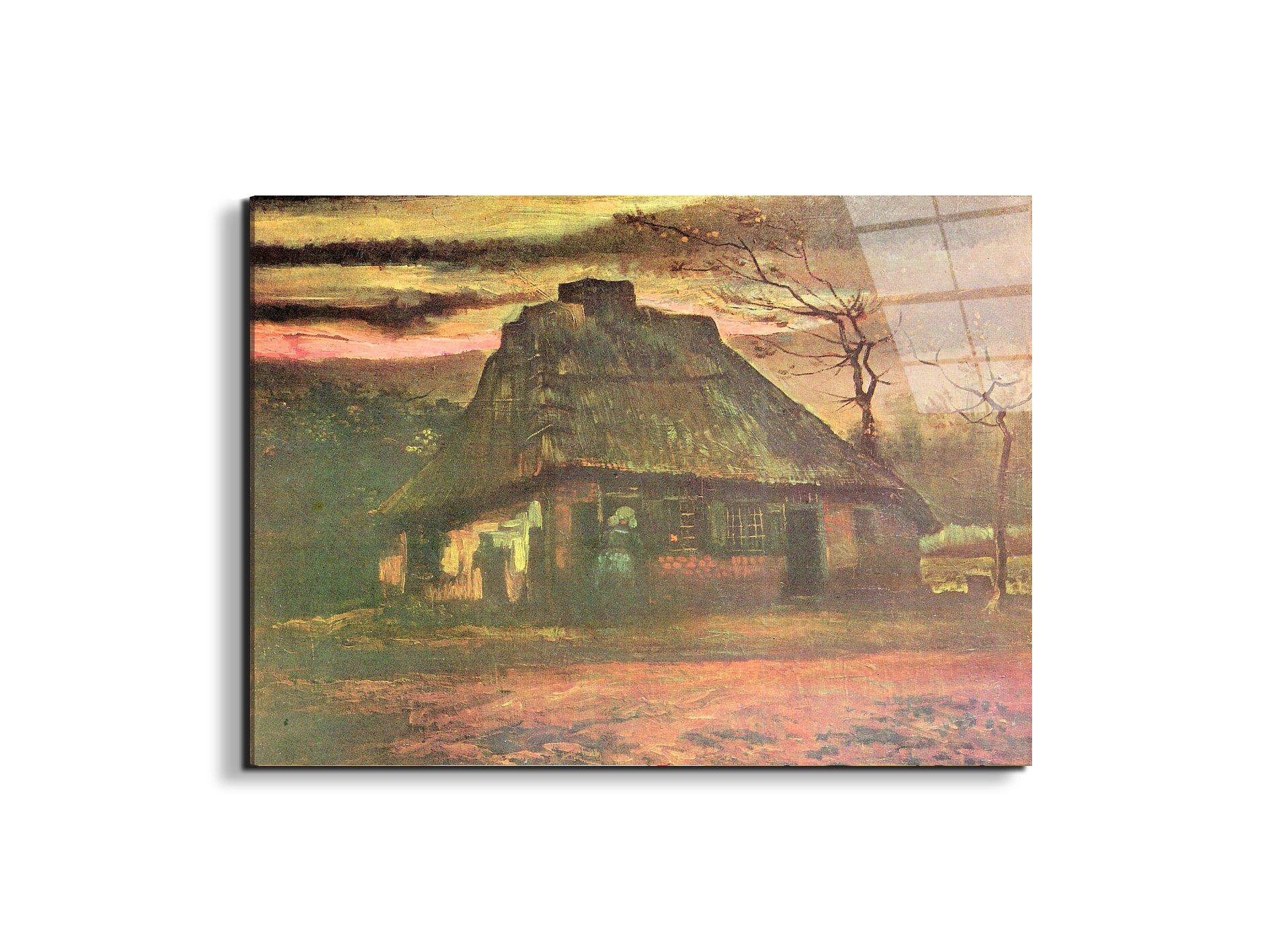 straw-hut-at-dusk-as91227-#materiale_EarthArt Total Gloss/dimensioni_76x57