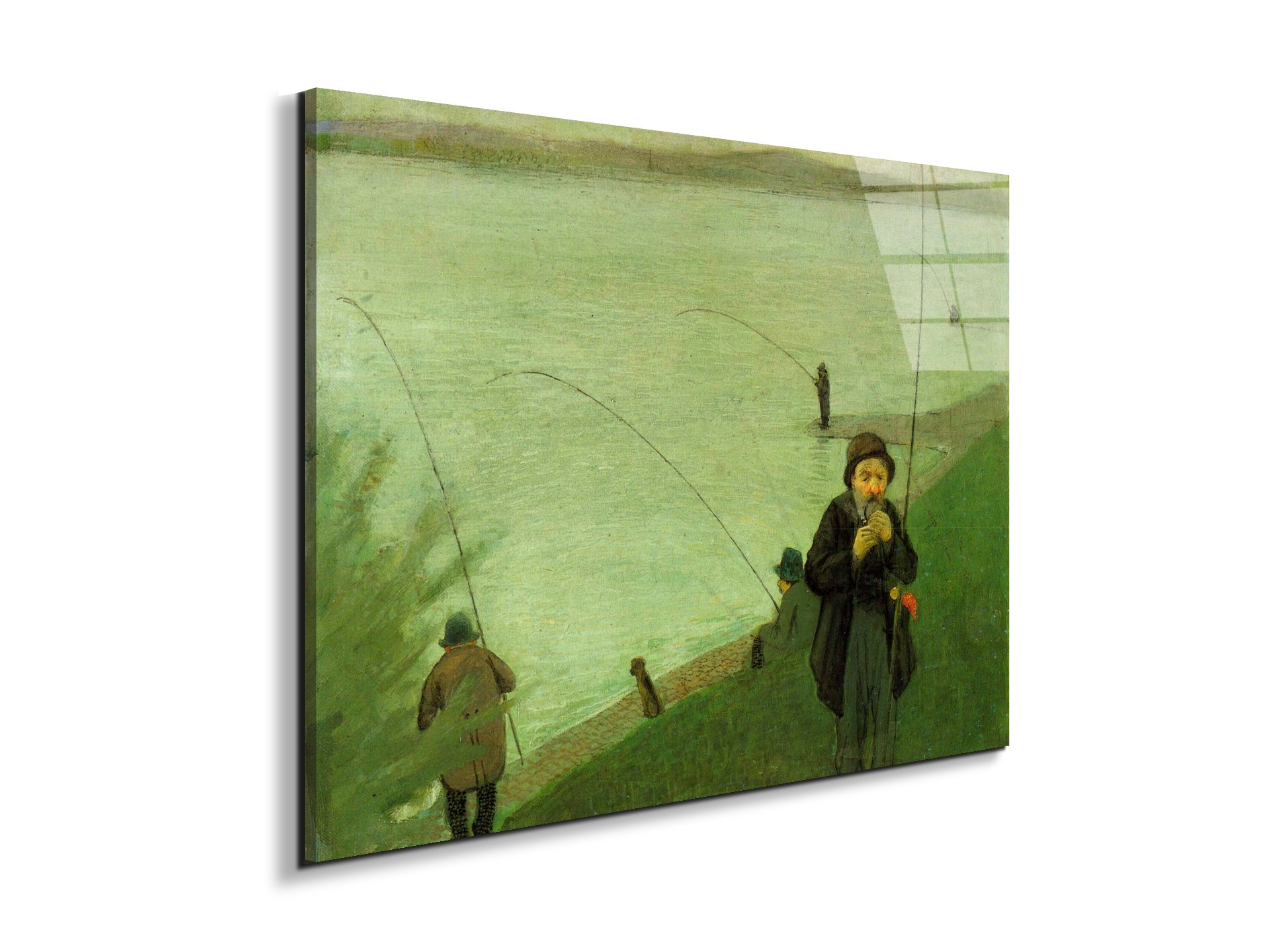 anglers-on-the-rhineas91361-#materiale_EarthArt Total Gloss/dimensioni_76x57