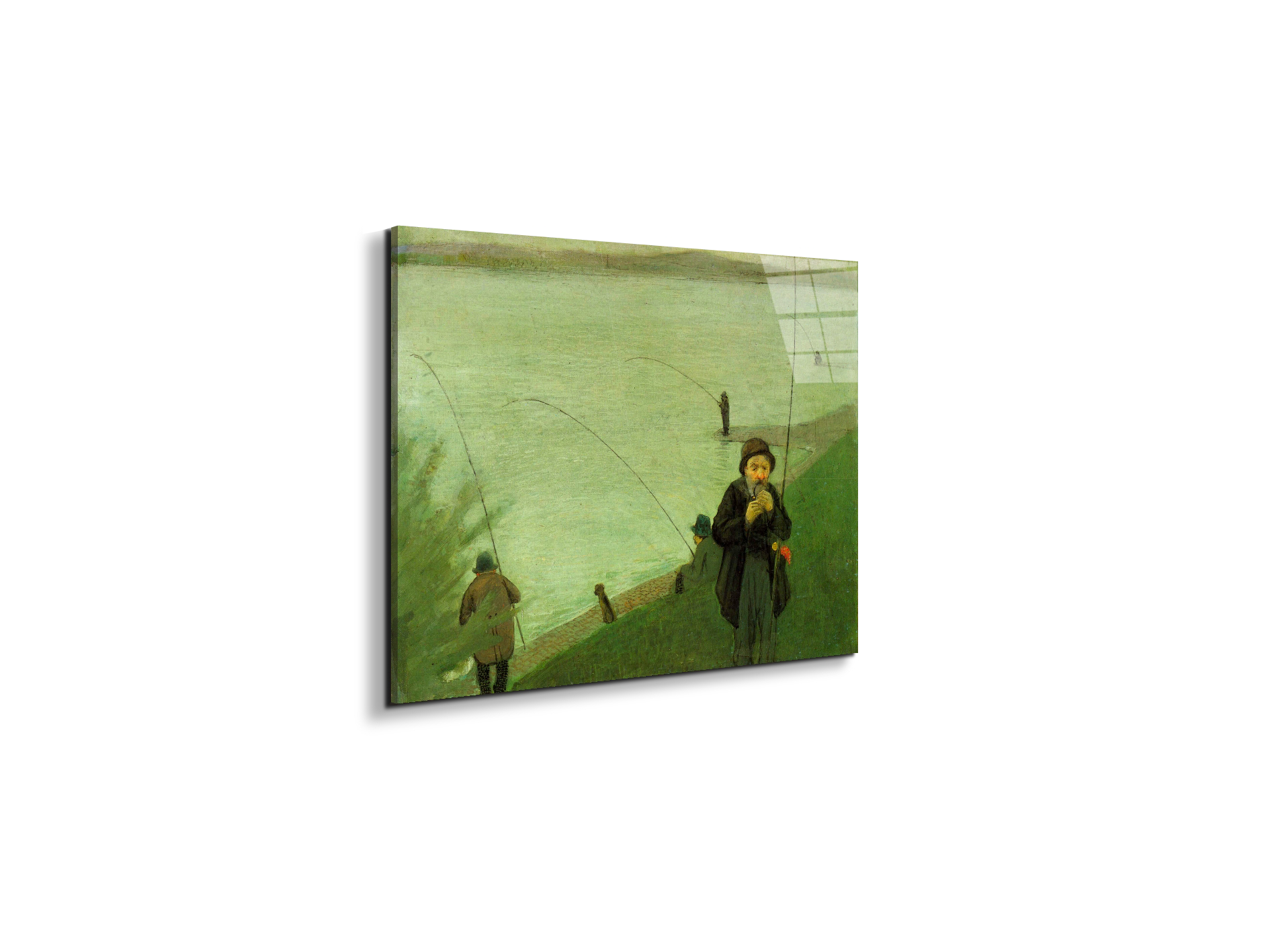 anglers-on-the-rhineas91361-#materiale_EarthArt Total Gloss/dimensioni_50x37,50