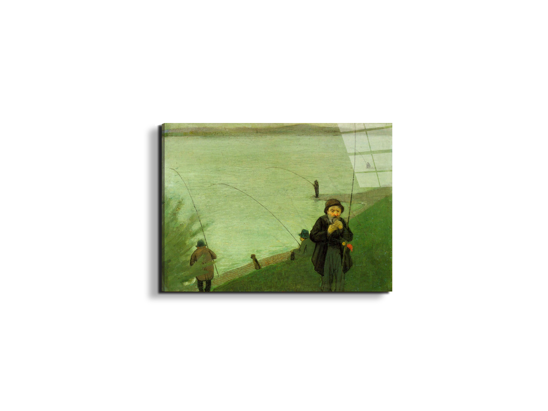 anglers-on-the-rhineas91361-#materiale_EarthArt Total Gloss/dimensioni_50x37,50