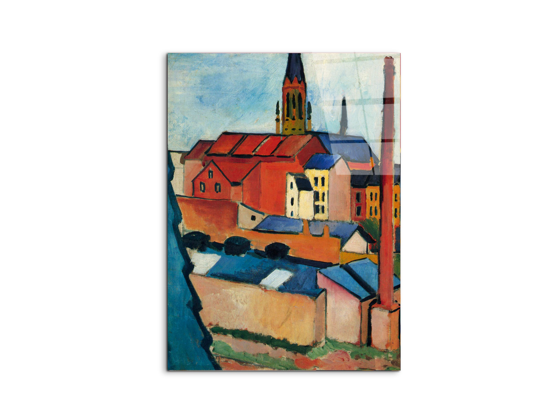 st-marys-church-with-houses-and-chimneyas91411-#materiale_CrystalArt/dimensioni_57x76