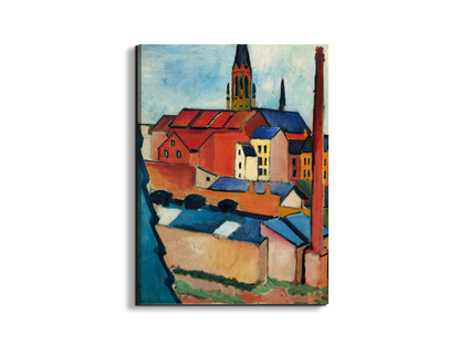 st-marys-church-with-houses-and-chimneyas91411-#materiale_EarthArt Materic/dimensioni_57x76