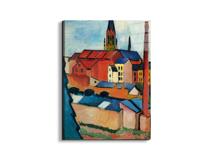 st-marys-church-with-houses-and-chimneyas91411-#materiale_EarthArt Total Gloss/dimensioni_57x76