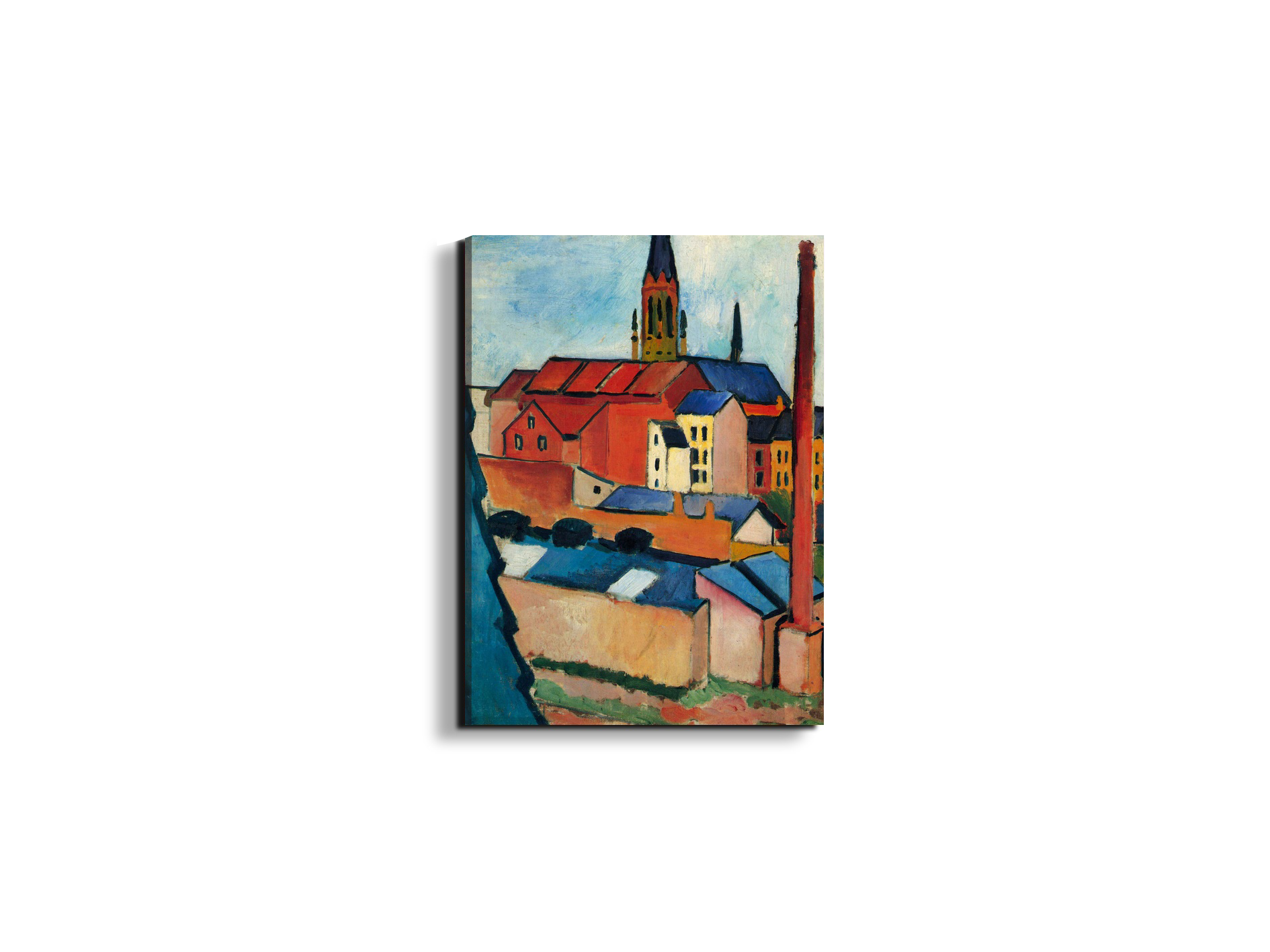 st-marys-church-with-houses-and-chimneyas91411-#materiale_EarthArt/dimensioni_37,50x50