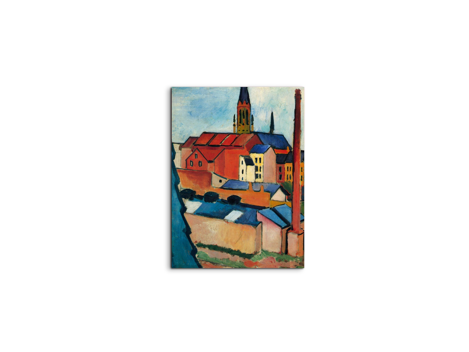 st-marys-church-with-houses-and-chimneyas91411-#materiale_MetalArt Materic/dimensioni_37,50x50