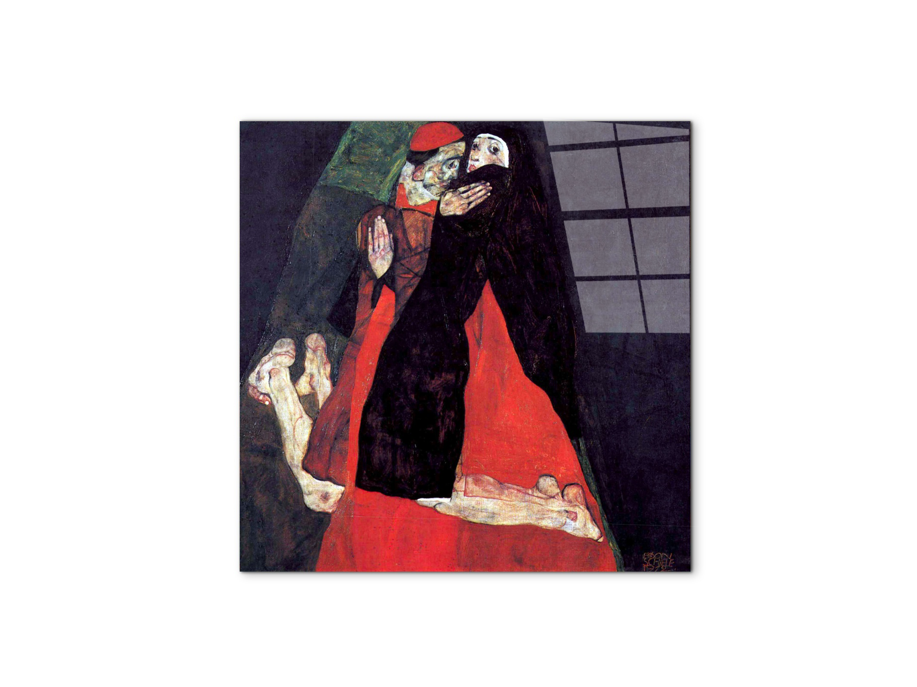 cardinal-and-nun-or-the-caressas91441-#materiale_CrystalArt/dimensioni_58x58