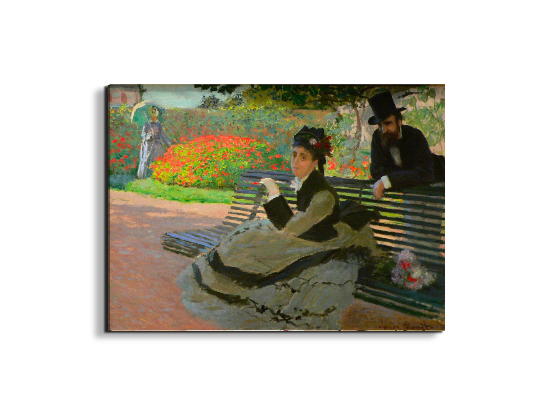camille-monet-on-a-garden-benchas91689-#materiale_EarthArt/dimensioni_76x57