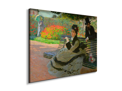 camille-monet-on-a-garden-benchas91689-#materiale_EarthArt Materic/dimensioni_76x57