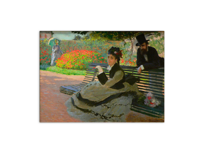camille-monet-on-a-garden-benchas91689-#materiale_MetalArt Materic/dimensioni_76x57