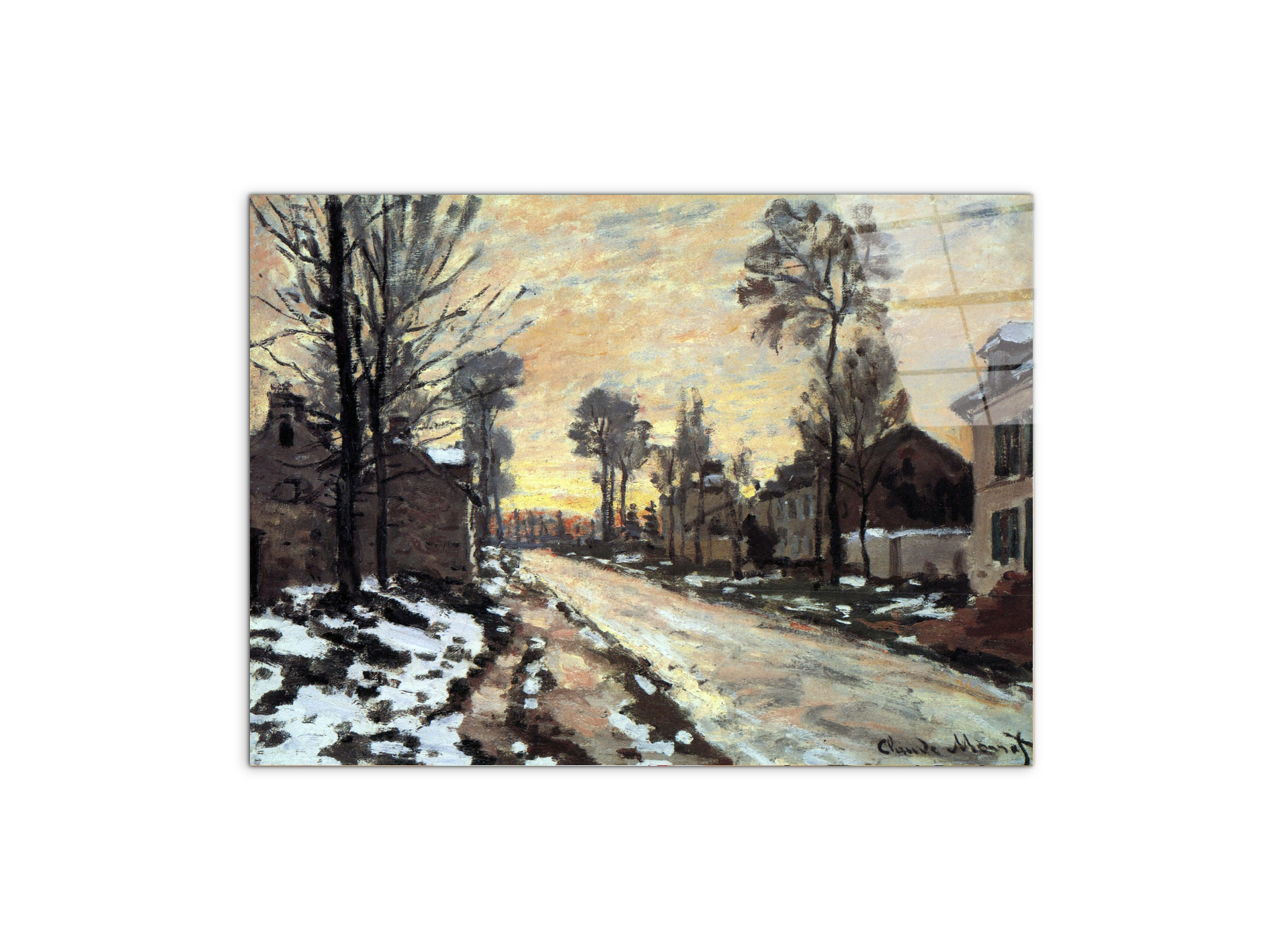 road-to-louveciennes-melting-snow-children-sunset-as91901-#materiale_CrystalArt/dimensioni_76x57