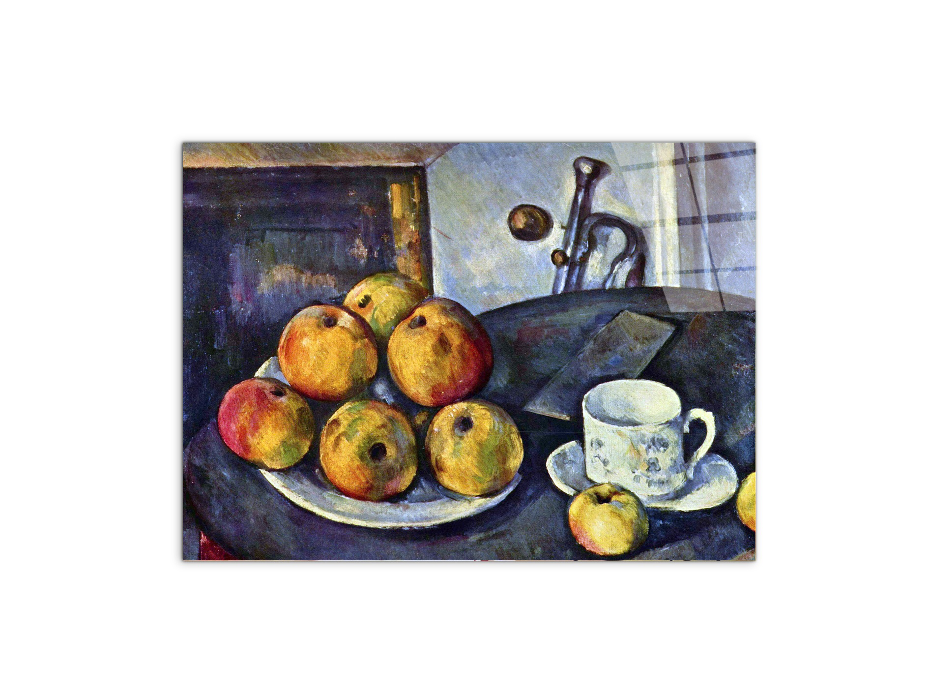 still-life-with-a-bottle-and-apple-cartas92165-#materiale_CrystalArt/dimensioni_76x57
