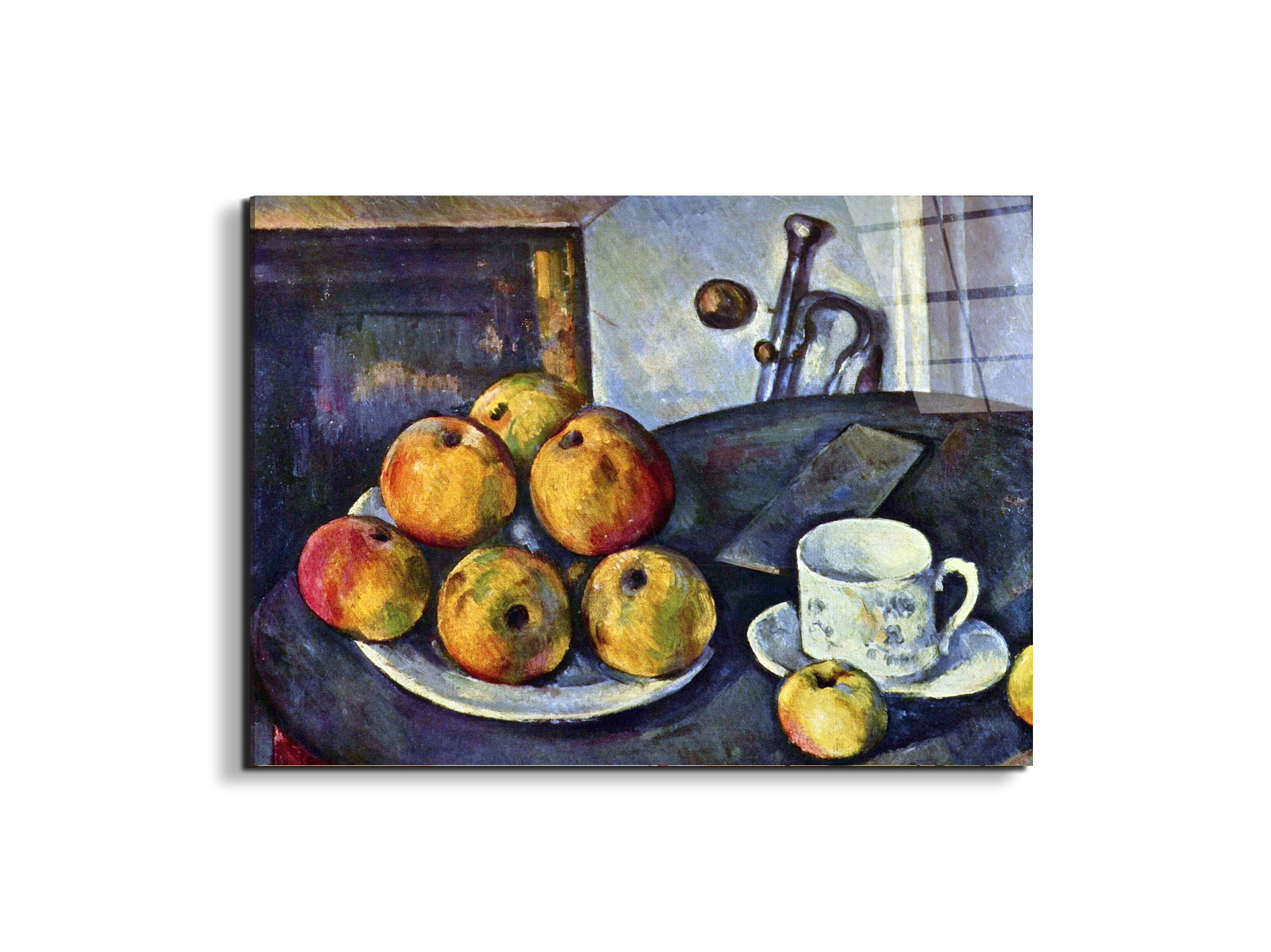 still-life-with-a-bottle-and-apple-cartas92165-#materiale_EarthArt Total Gloss/dimensioni_76x57