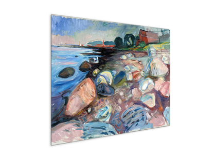 shore-with-red-houseas92301-#materiale_CrystalArt/dimensioni_76x57