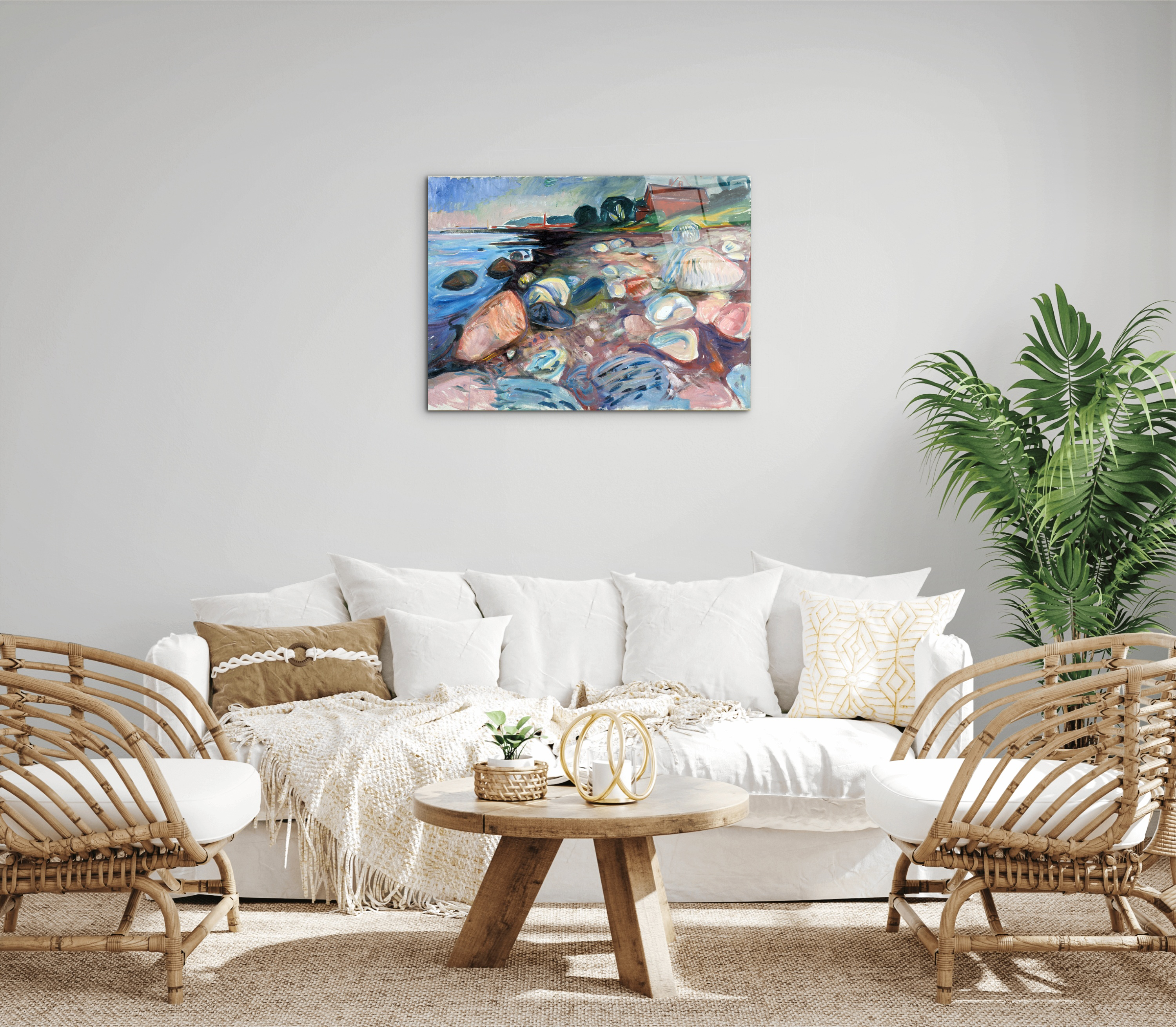 shore-with-red-houseas92301-#materiale_CrystalArt/dimensioni_76x57
