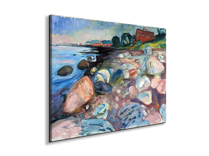 shore-with-red-houseas92301-#materiale_EarthArt Materic/dimensioni_76x57