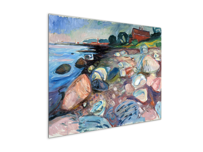 shore-with-red-houseas92301-#materiale_MetalArt Materic/dimensioni_76x57
