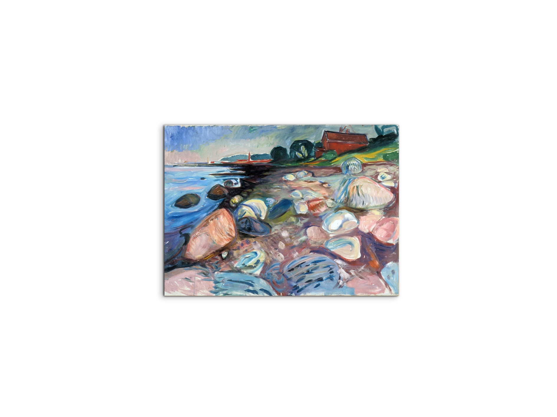 shore-with-red-houseas92301-#materiale_MetalArt Materic/dimensioni_50x37,50