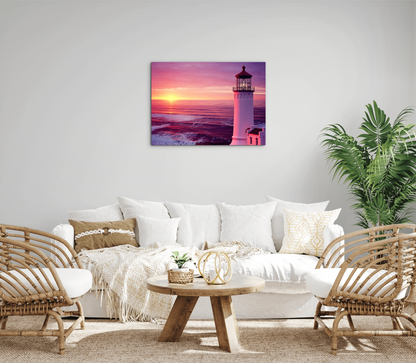 sunset-lighthouseas92356-#materiale_MetalArt Materic/dimensioni_76x57