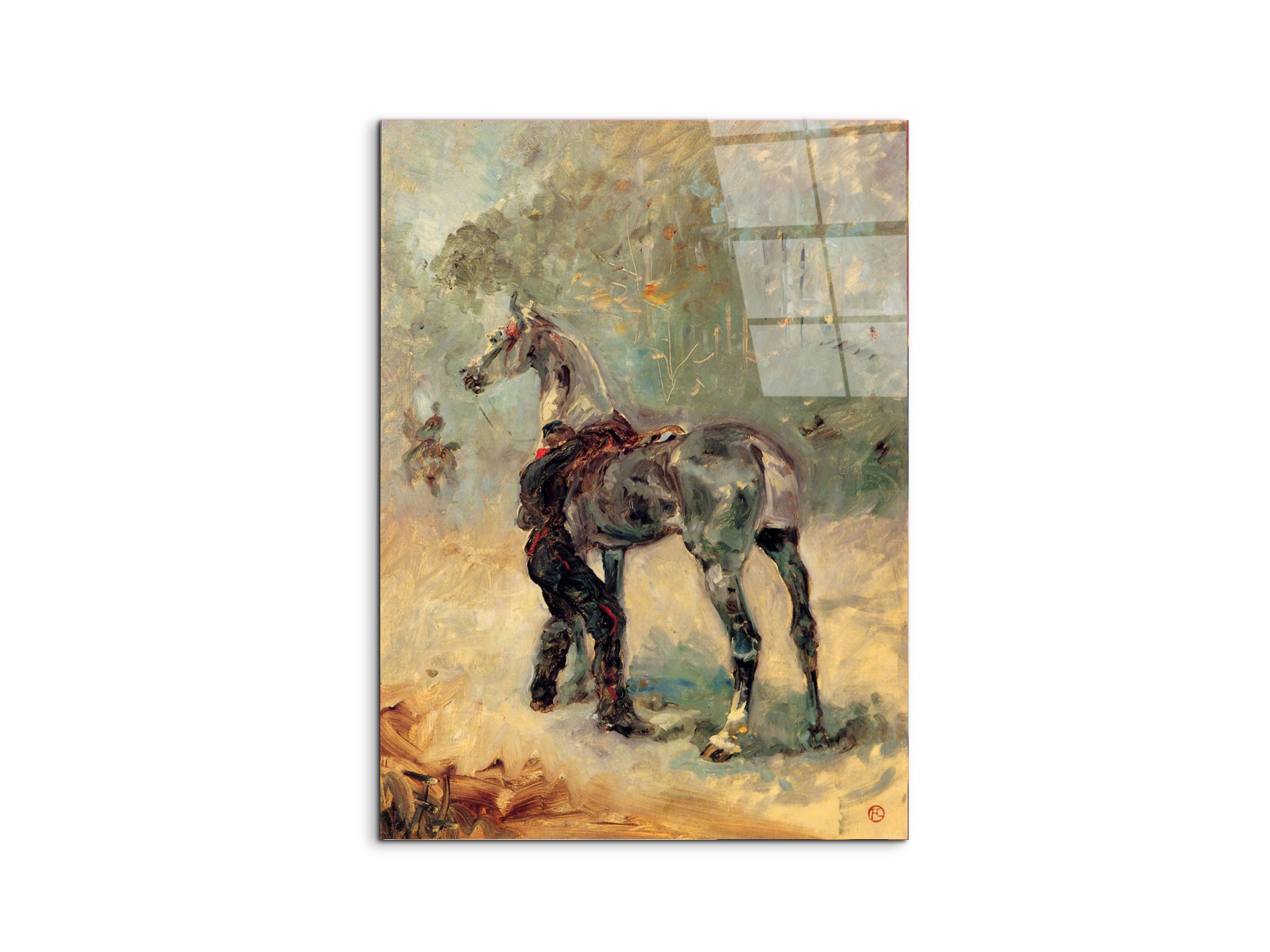 artilleryman-and-his-horseas92591-#materiale_CrystalArt/dimensioni_57x76
