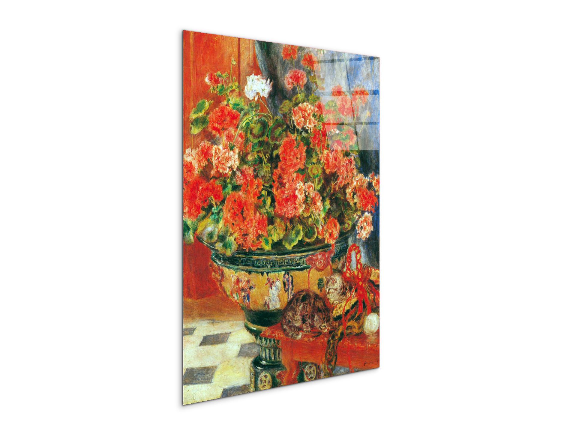 geraniums-and-catsas92735-#materiale_CrystalArt/dimensioni_57x76