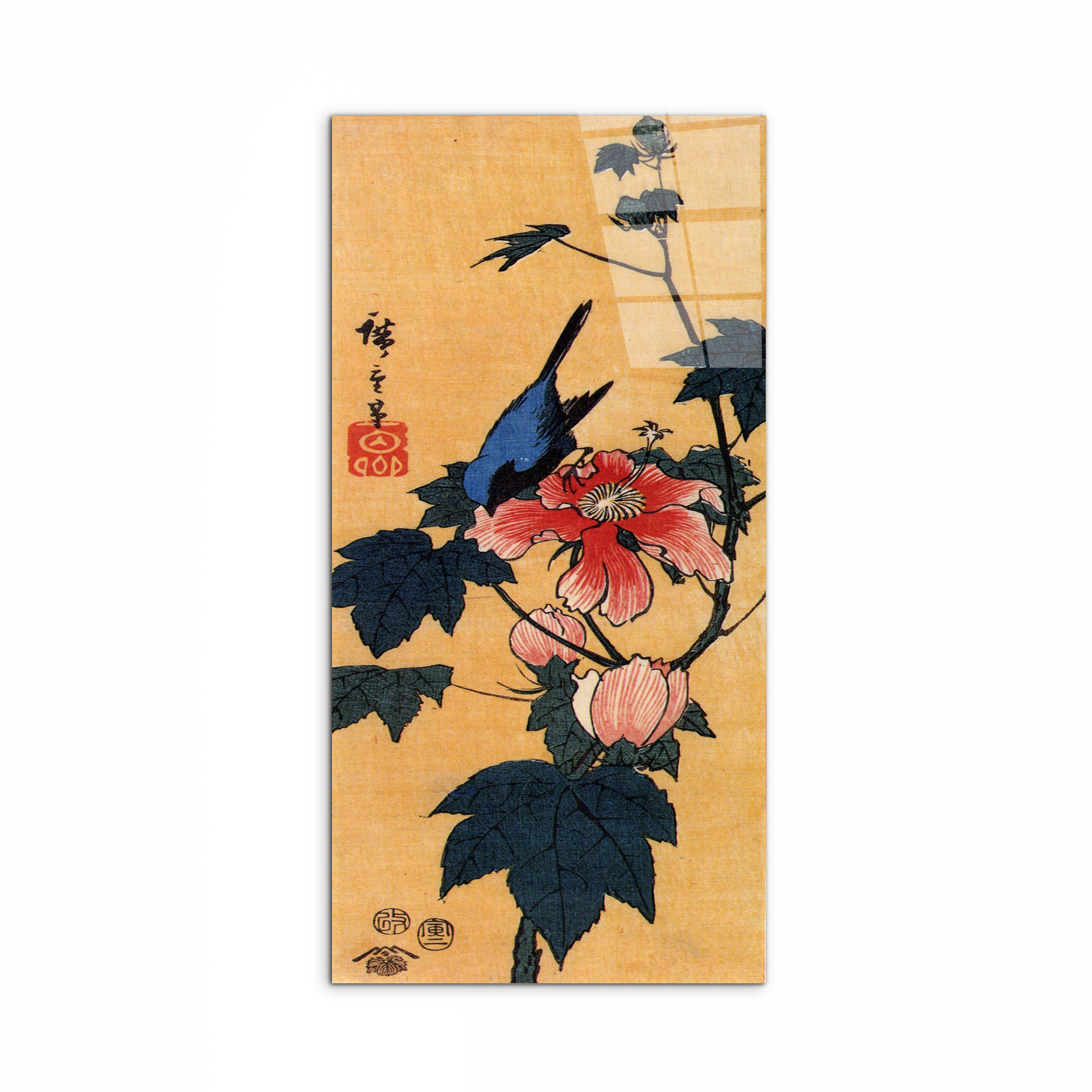 bird-on-a-hibiscus-floweras92861-#materiale_CrystalArt/dimensioni_50x100