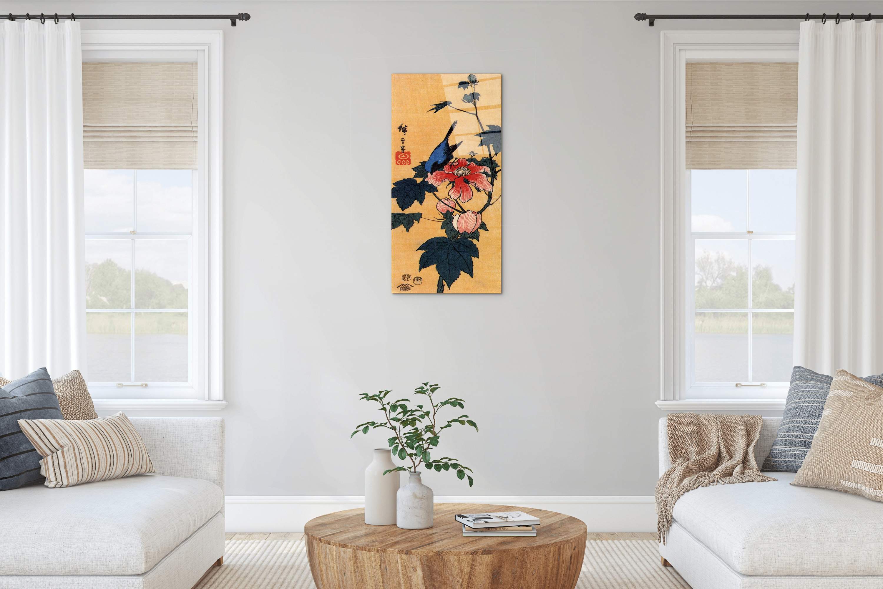 bird-on-a-hibiscus-floweras92861-#materiale_CrystalArt/dimensioni_50x100
