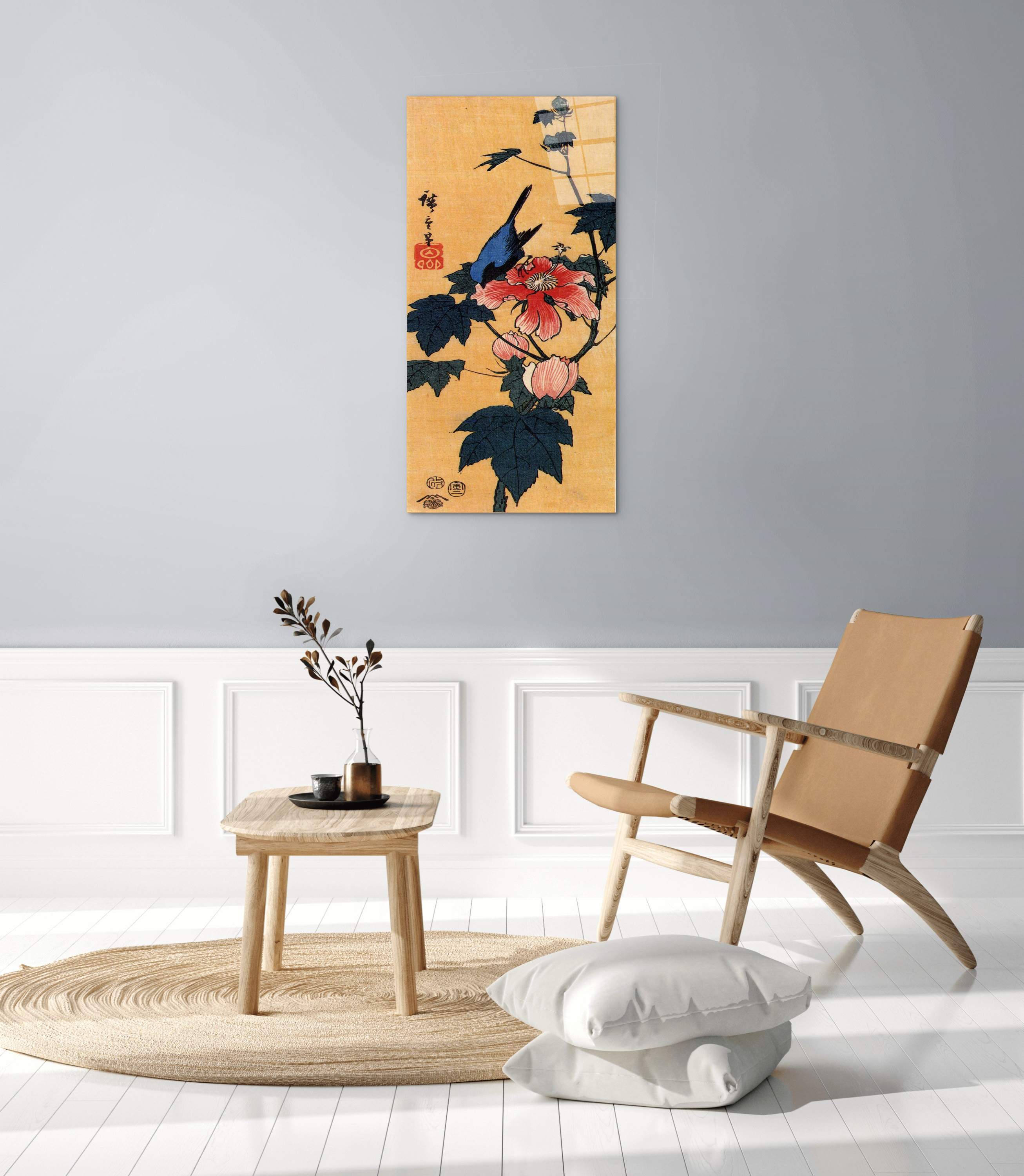 bird-on-a-hibiscus-floweras92861-#materiale_CrystalArt/dimensioni_50x100