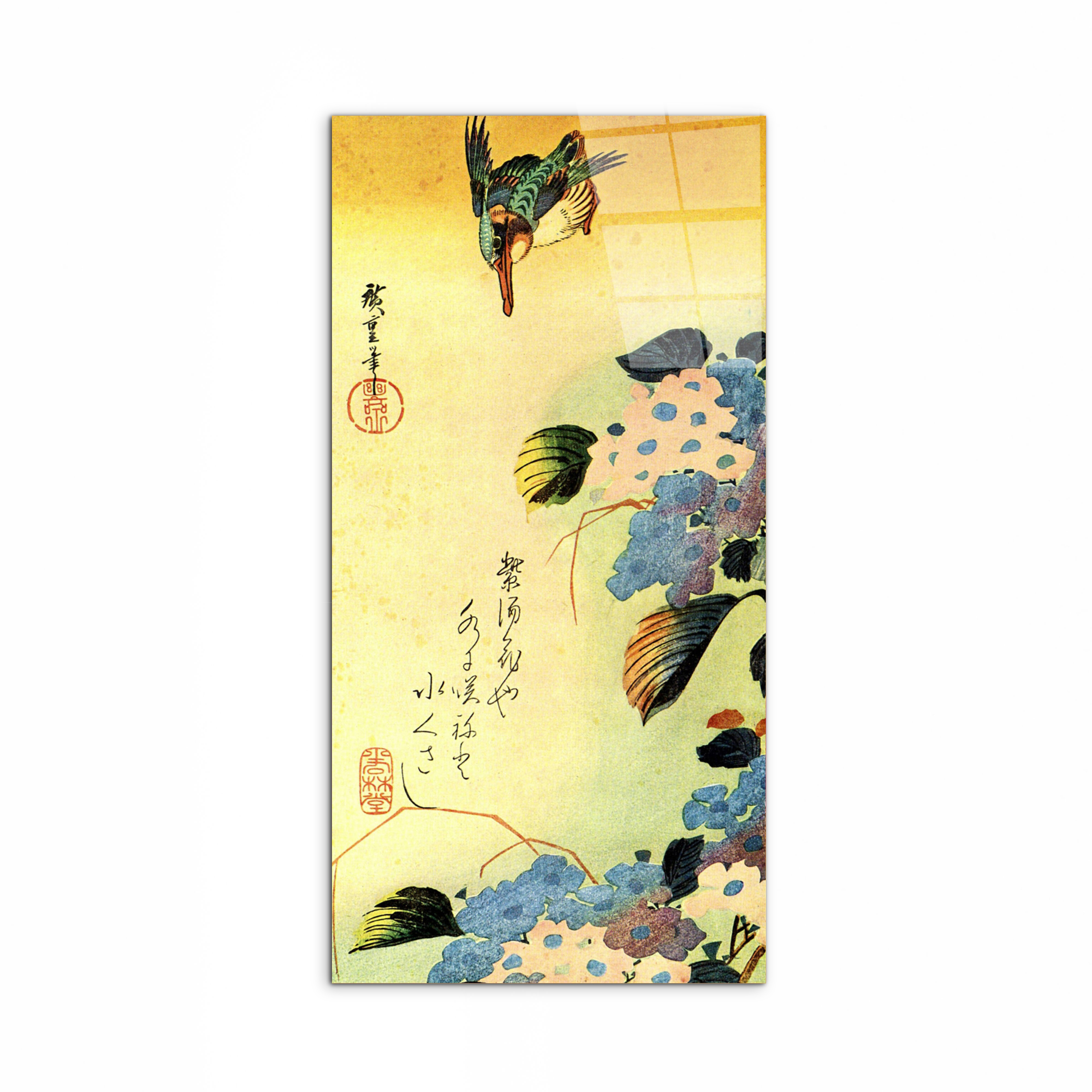 kingfisher-and-hydrangeaas92987-#materiale_CrystalArt/dimensioni_50x100